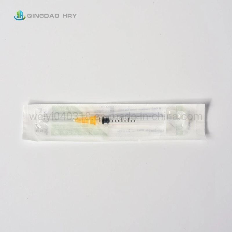 Medical Disposable Sterile Injection Syringe 0.3ml -10ml Auto-Disable with FDA CE ISO13485