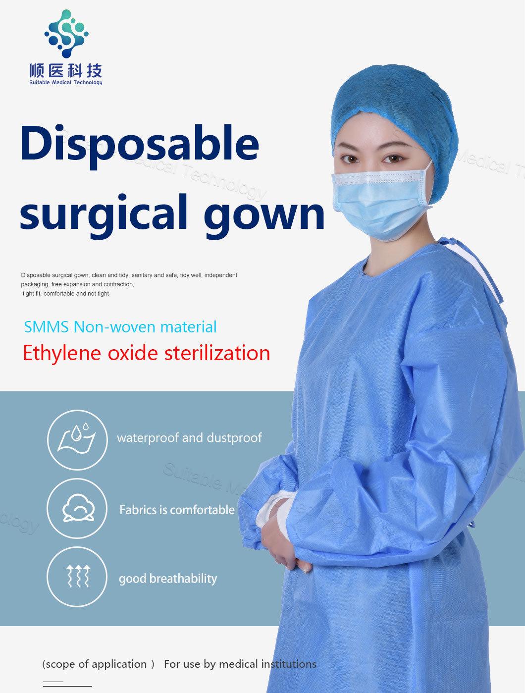 FDA Approved Medical Isolation Gown Surgical Safety Disposable Protective Clothing