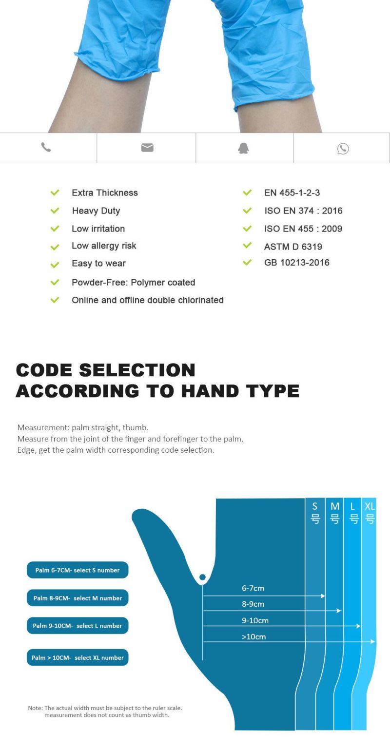 Examination Factory with CE and FDA in Stock Nitrile Glove