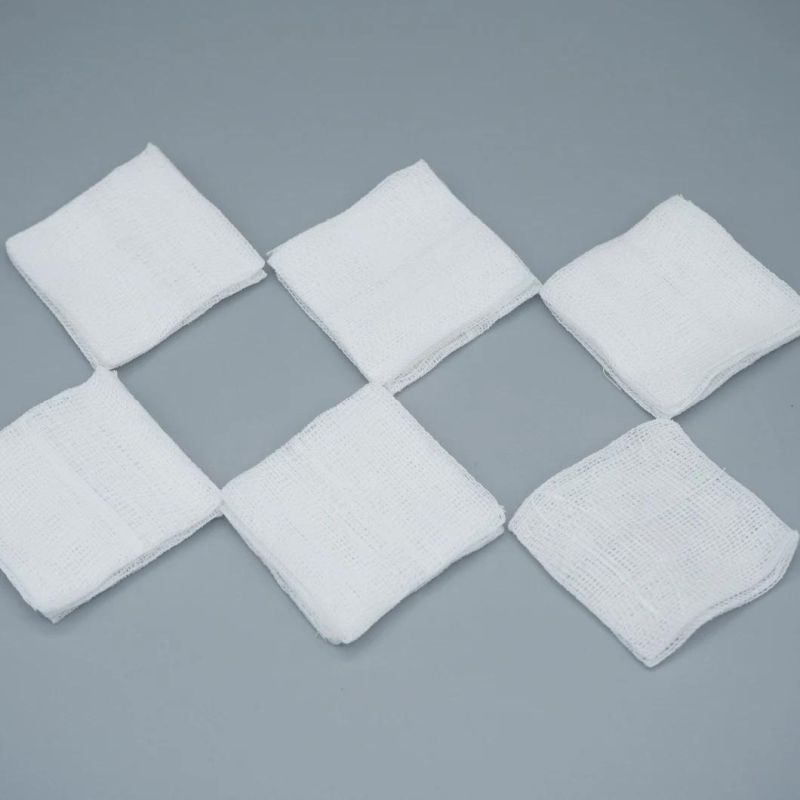 Medical 10*10 6 Layer Gauze Fabric Gauze Pad Sterile Gauze Swab