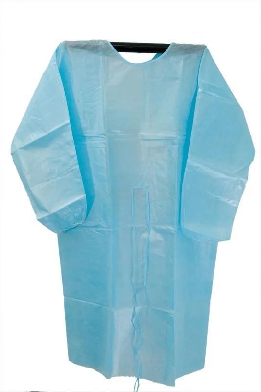 Disposable Non-Woven Elastic Cuff Isolation Gown/Surgical Gown