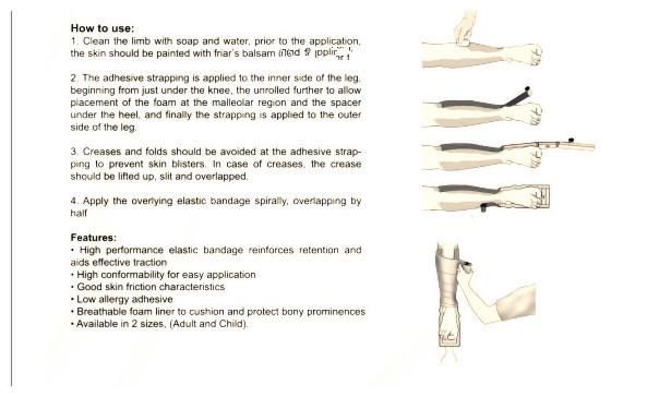 Mdr CE Approved Affordable Medical Adhesive Gauze Traction Kit Bandage