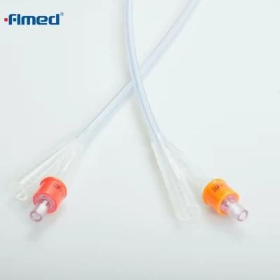 Silicone Foley Catheter with Fr8 Fr 10 Fr 18 24 Adult Sizes