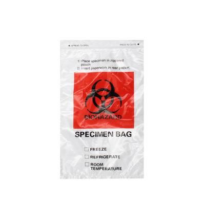 Zip Lock Biohazard Specimen Transport Bags