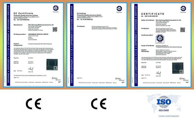 Medical Disposable Sterile Self Adhesive Transparent Surgical Dressing Manufacturer with Ce, ISO