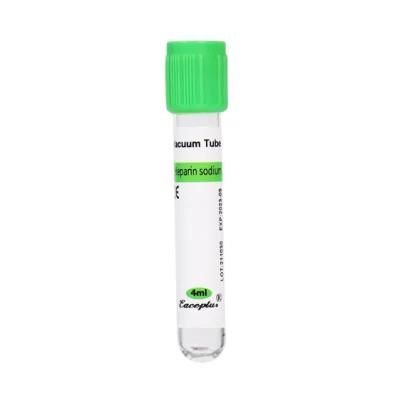 Siny High Quality Medical Supply Heparin Sodium Tubes Glass Pet Disposable Blood Collection Test Tube with CE