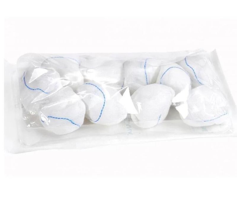 Sterile 100% Cotton Gauze Ball Medical First Aid Disposable Absorbent Gauze Dressing Balls