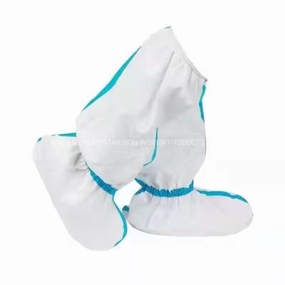 Lucky Star Non-Woven Clean Room PP/SMS/Microporous Film Boot Cover, Dustproof, Single Elastic /Double Elastic, Non Skid, Anti-Static, Latex Free