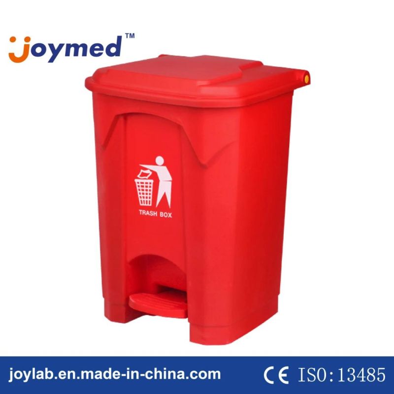 50L 13 Gallon Medical Waste Container Plastic Trash Bin with Pedal