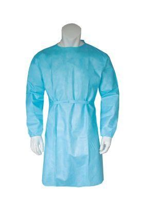 High Quality Non Sterile Disposable Medical Coverall Isolation Gown with Knit Cuff