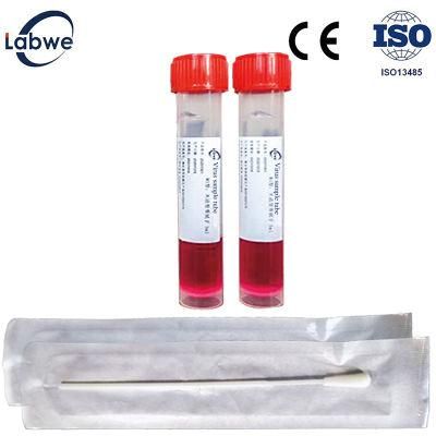 Disposable Sample Collection Oropharyngeal Swab Flocked Swabs for Transport Tube