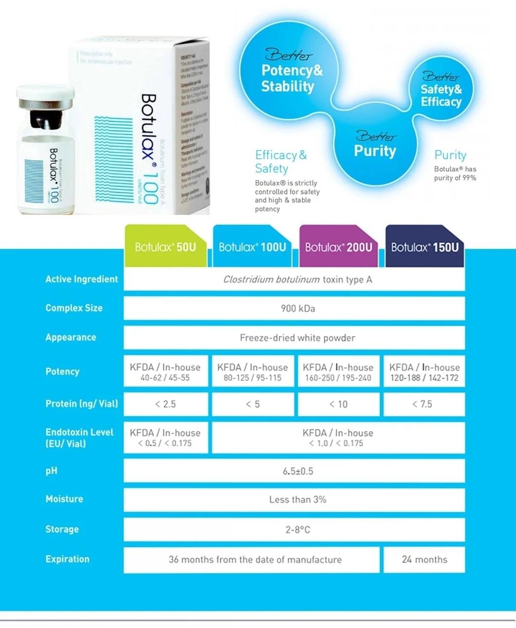 2022 on Sale Korea Botulax Innotox Refinex Nabota Injection Btx 100iu Botulinumtoxin Type a Anti Wrinkle Toxina Botulinica Btx