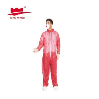 One-Piece Disposable Medical Protective Coverall with Hood