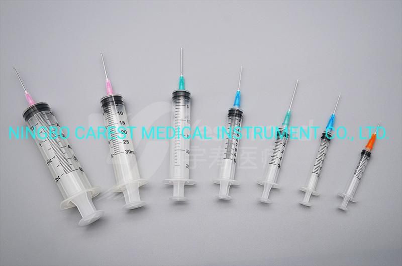 Disposable Luer Slip Hypodermic Syringe with or Without Needle