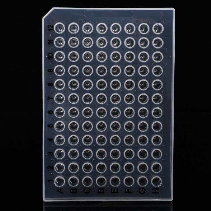 Factory Supply Wholesale Price 0.2ml Transparent Half Skirt 96well PCR Plate