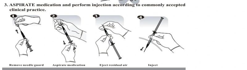 Retractable Safety Syirnge, with Fixed Needle CE FDA ISO 510K