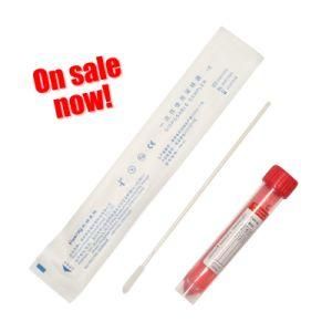 2021 Manufacturer Wholesale Viral Transport Medium (VTM) Tube Vtm Kit with Disposable Viral Sampling Flocked Swab for PCR Test