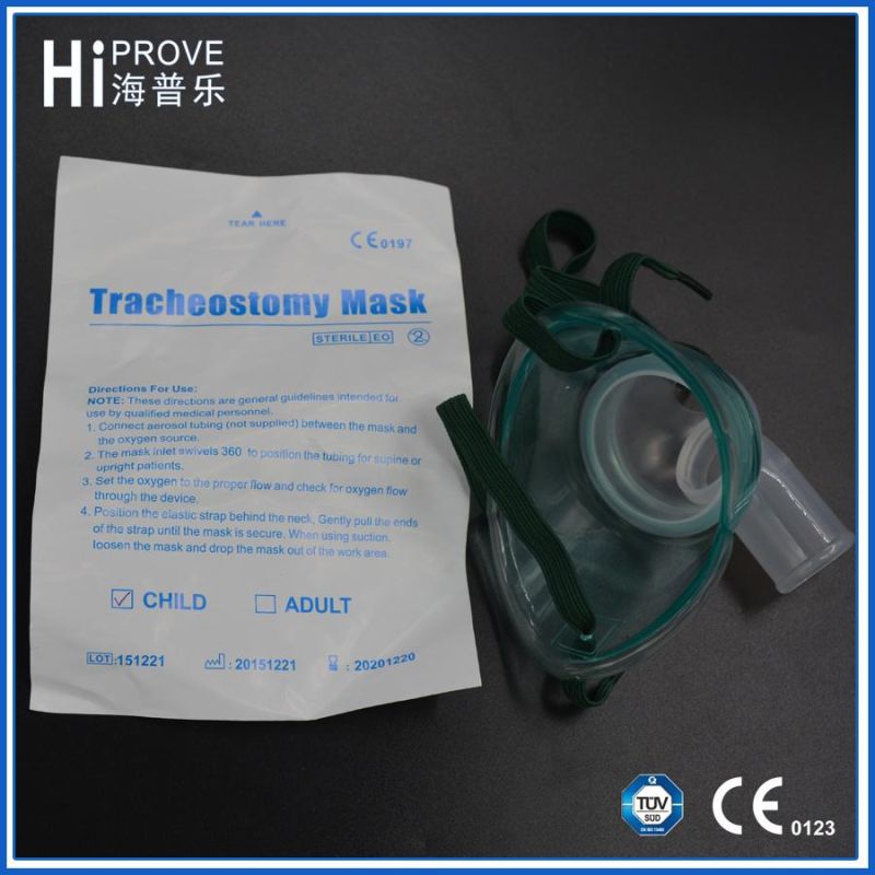 Pediatric Comfortable Touch Tracheostomy Mask with 360 Rotation Connector