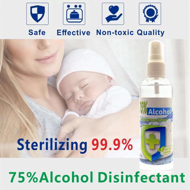 Hospital Grade Use 75% Disinfectant Alcohol, 75 Degree Alcohol Antibacterial Disinfectant