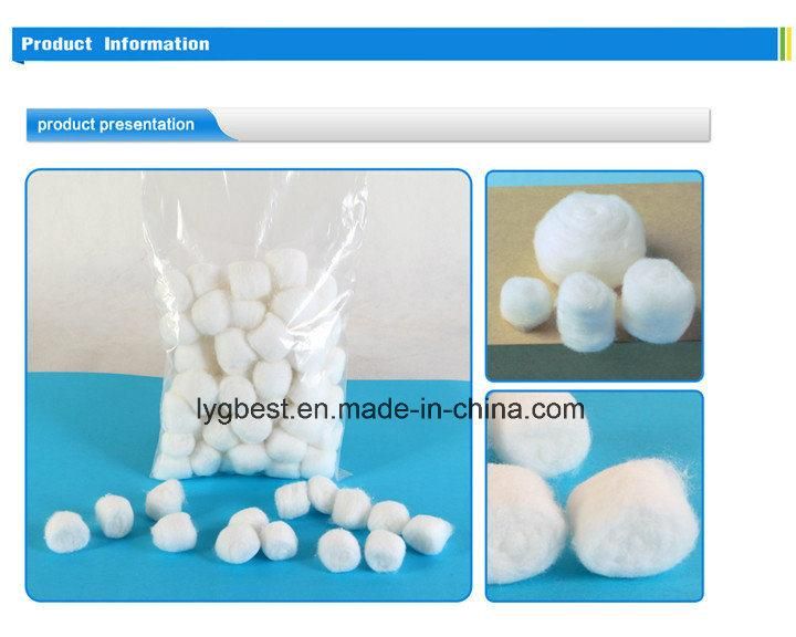 Disposable Absorbent Medical Colored Wool Cotton Ball