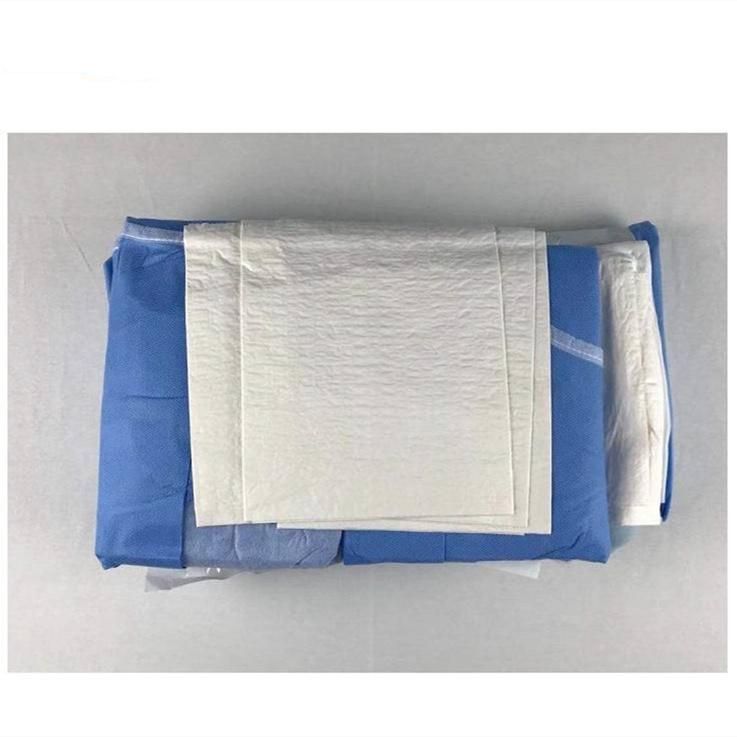 Hospital Use Disposable Surgical Kits Cesarean Drape Set C-Section Surgical Delivery Packs