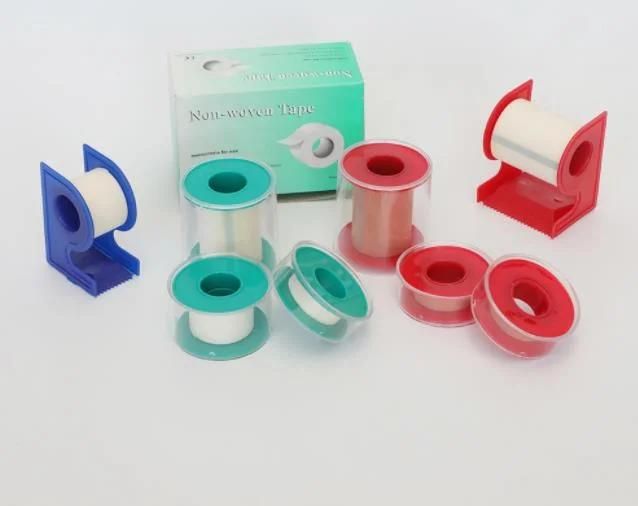 Non-Woven Micropore Breathable Hypoallergenic Medical Adhesive Surgical Tape Plastic Cutter