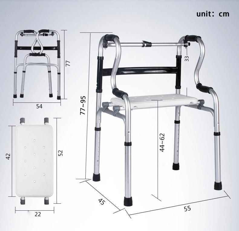 Bedside Folding Commode Toilet Chair Potty Bedpan for Adults Elderly