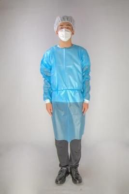 PE Waterproof Level 2 Isolation Gown Non Medical Disposable Protective Clothing Surgical Isolation Suit Surgical Gown for Hospital