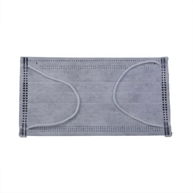 4 Ply Active Carbon Disposable Face Mask with Stamped Logo OEM