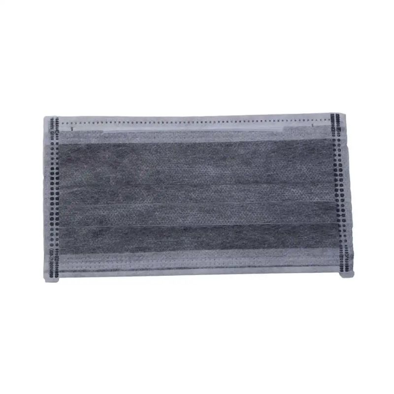 Disposable Facemasks Grey Color with Activated Charcoal, MB Filtration Layer