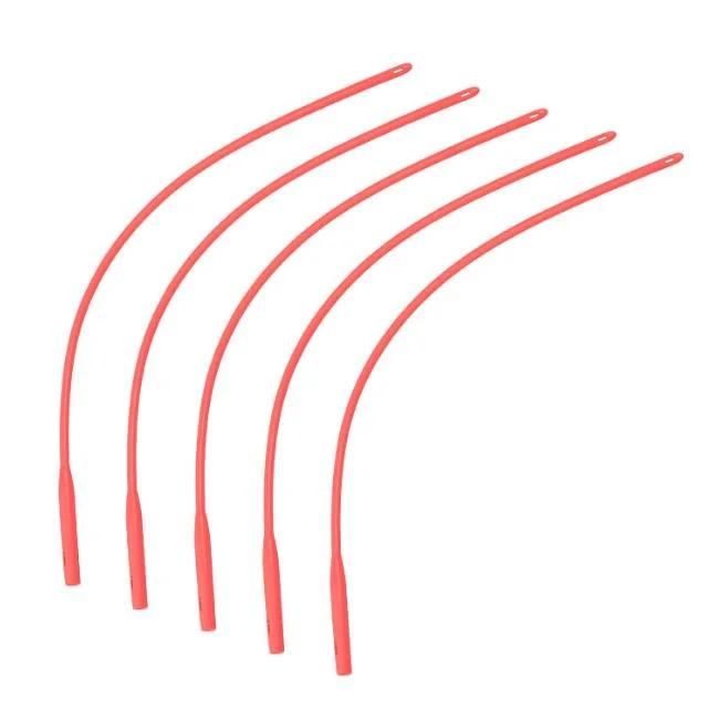 Sterilized Red Latex Urethral Catheter Silicone Coated Size Fr6 to Fr30