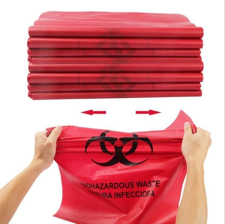 Hospital Use Yellow HDPE Biohazard Specimen Transport Bags