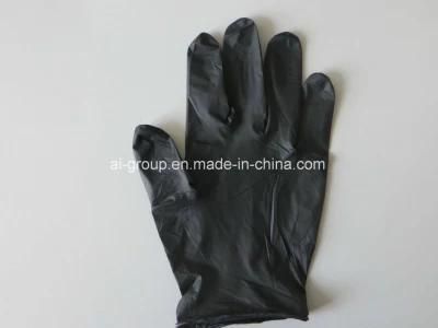 Black Nitril Medical Examination Glove for Hospital/Homecare