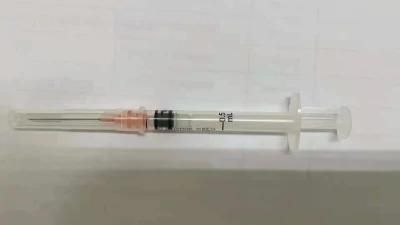 Auto Disable 0.5ml 1ml Vaccine Syringe with CE ISO