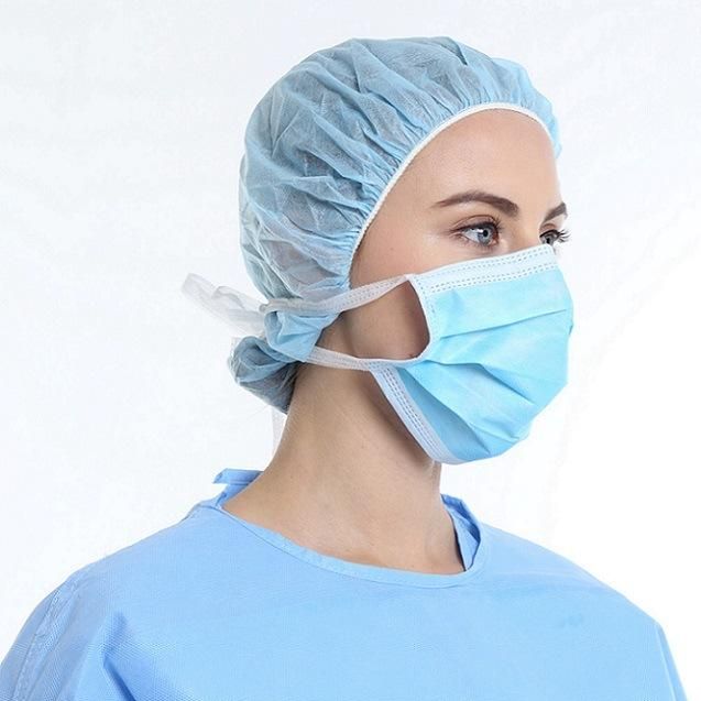 Masque Chirurgical Anti Buee Lanieres Anti-Fog Surgical Mask with Straps