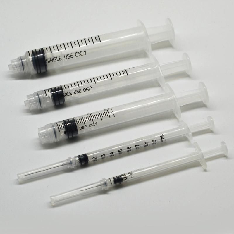 Medical Disposable Vaccine Ad Syringe 1ml Luer Slip