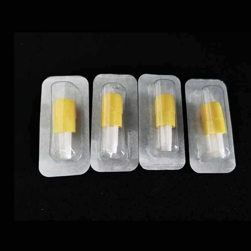 Factory Price Yellow Heparin Cap with Protective Cap Luer Plastic Disposable Cap