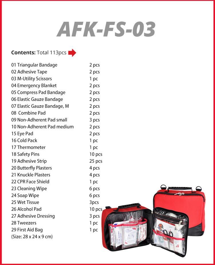 First Aid Kit & Travel First Aid Bag