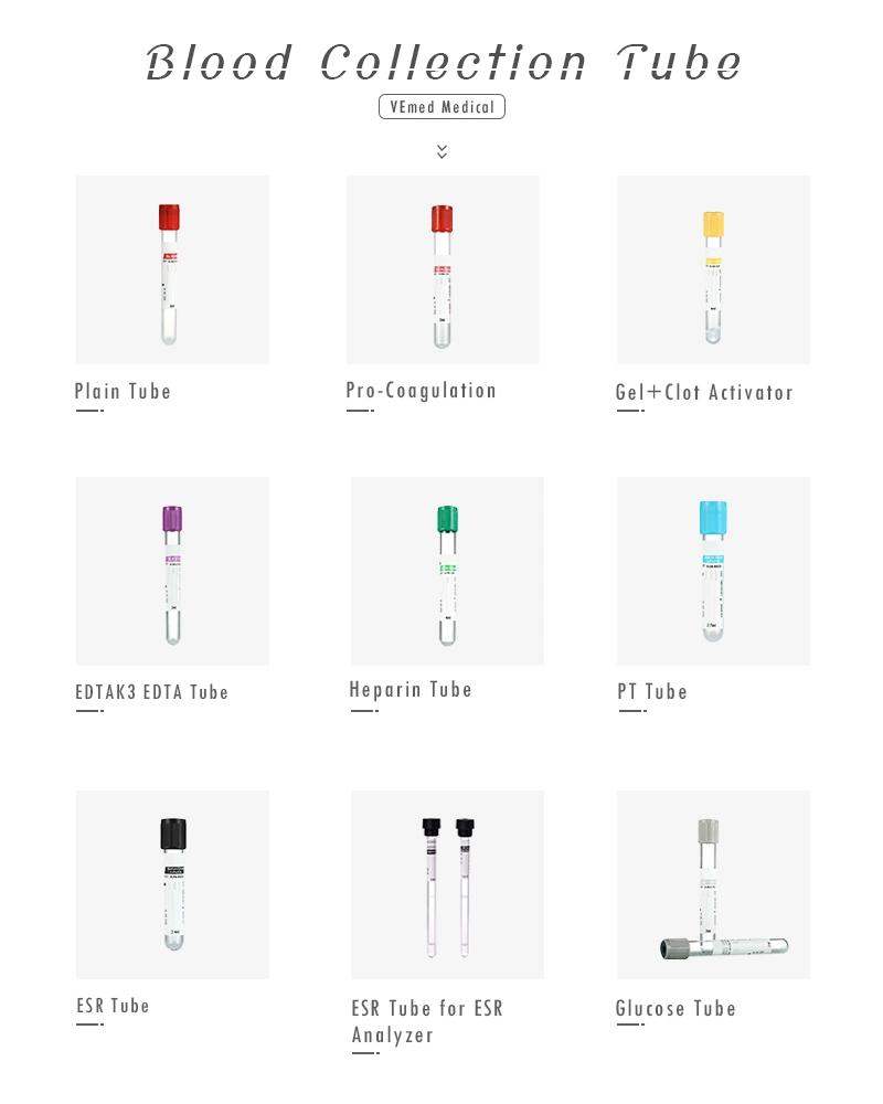 High Quality EDTA K2 K3 Vacuum Blood Collection Tube Pet Plastic EDTA Tube for Laboratory