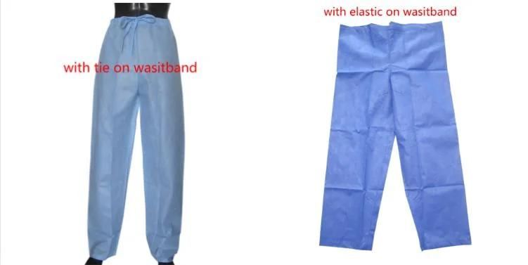 Factory Direct Supply Medical Nonwoven PP SMS Hospital Medical Scrubs Pants Uniform Suits