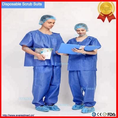 Disposable Non Woven Hospital Scrub