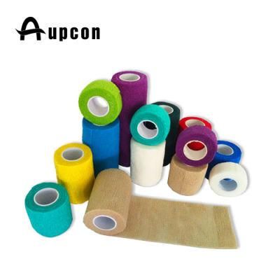 Strong Fabric Nonwoven Cohesive Bandage for Skin