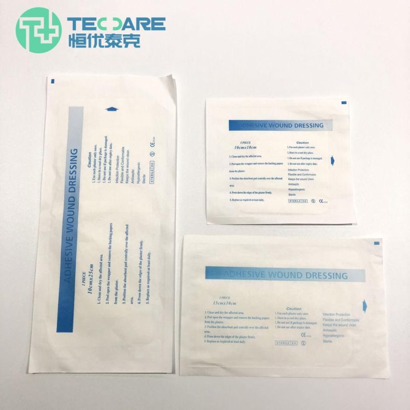 Medical Disposable Surgical Self-Adhesive Waterproof Sterile Wound Dressing with Suction Pad