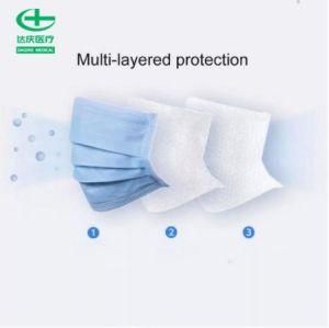 Medical Comfortable Type II Wholesale 3-Ply Surgical Disposable Face Mask with CE