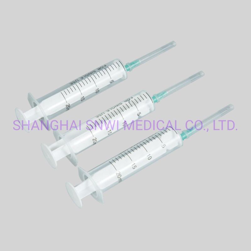 Disposable Medical Syringe Luer Slip or Luer Lock