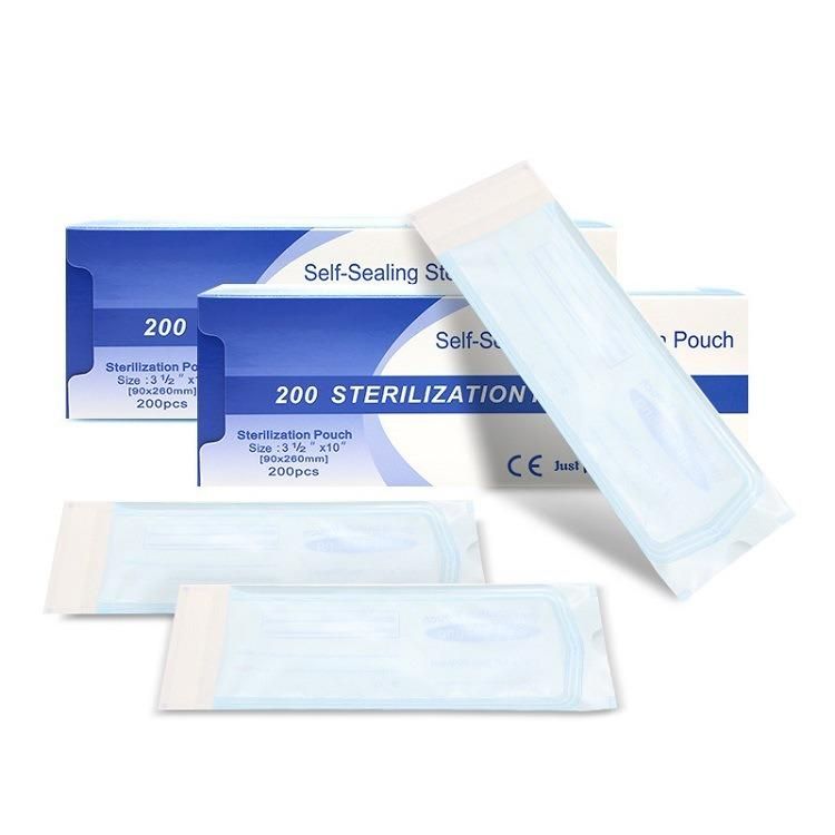 Oral Consumables Sterilization Disposable Disinfection Self-Adhesive Bag Sealed Bag Mask Bag 200 Pieces Self-Sealing Disinfection Packaging Bag