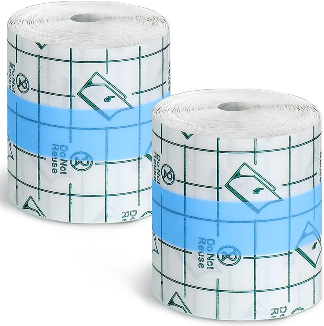 Free Samples Tattoo Waterproof Transparent PU Film Roll Tape Bandage 10cm X 10m