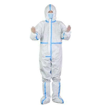 Cheap Disposable Coverall Surgical Suit Medical Protective Clothing with Shoes