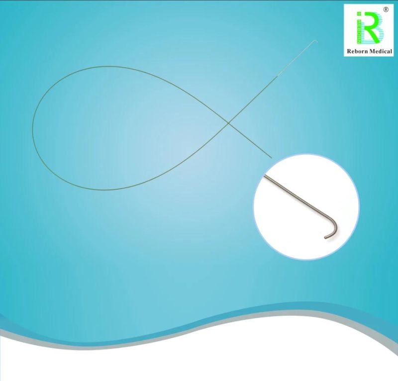 Reborn Medical Percutaneous Nephrolithotomy Stainless Steel Guidewire with CE Certificate