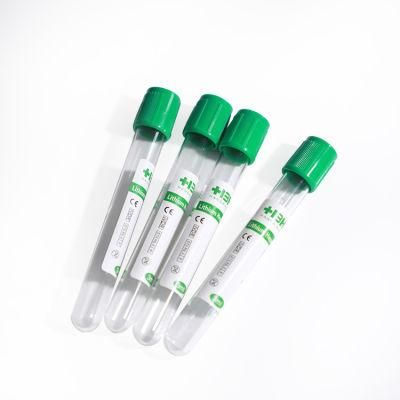 OEM Service 3ml 4ml 5ml 7ml 10ml Glass / Pet Sodium Heparin Vacuum Blood Collection Tube